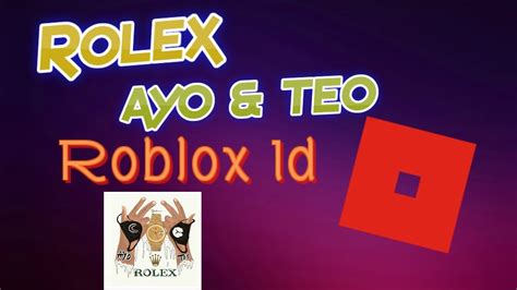 rolex challenge roblox id|roblox ayo and teo id.